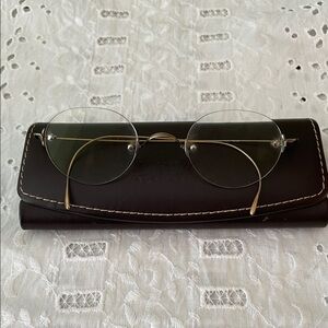 Vintage Lunor  eyewear with case. Prescription lenses need to be replaced.